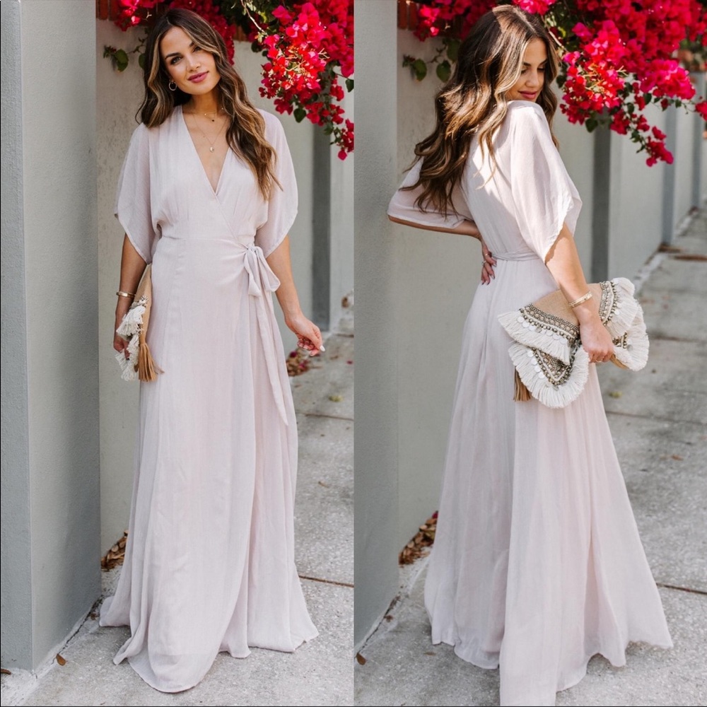 Vici Fascinate Wrap Maxi Kimono Dress